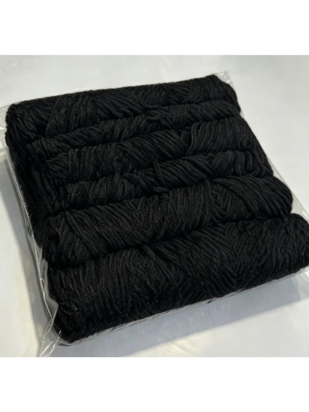 6PCS Black Soft Chunky Crochet Yarn Handmade DIY Craft Yarn